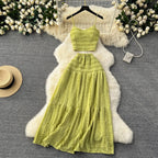 Sweetie Camisole & Half-body Skirt 2Pcs