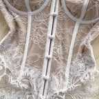 Premium Lace Patchwork Bustier Top
