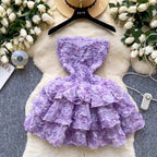 Sweetie 3D Puffy Bustier Dress