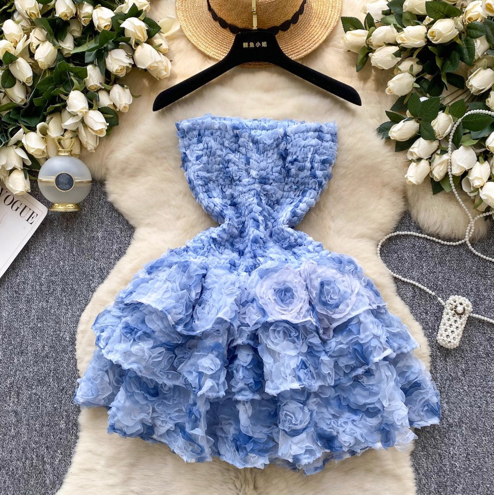 Sweetie 3D Puffy Bustier Dress