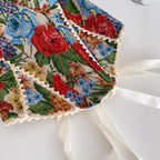 Vintage Oil Painting Bustier Camisole
