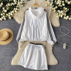 Sunscreen Hooded Jacket & Skirt 2Pcs