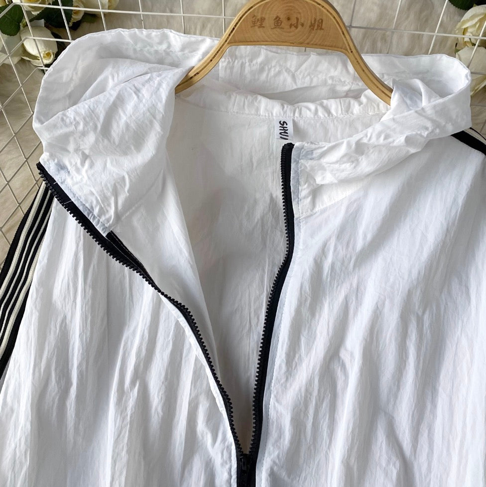 Sunscreen Hooded Jacket & Skirt 2Pcs