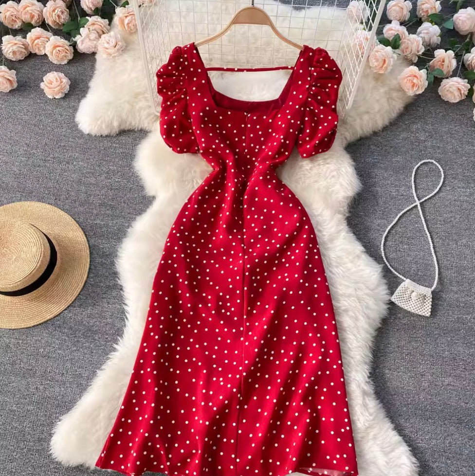 Sweetie Polka Dot Printed Dress