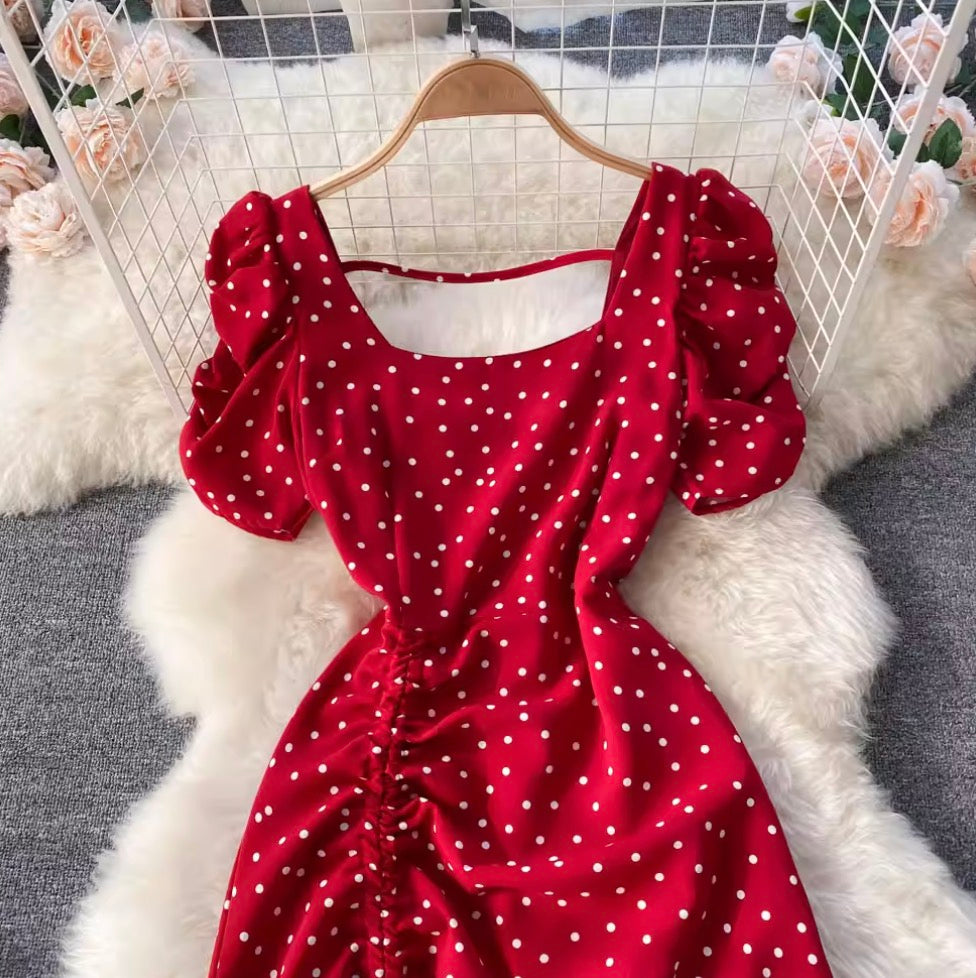 Sweetie Polka Dot Printed Dress