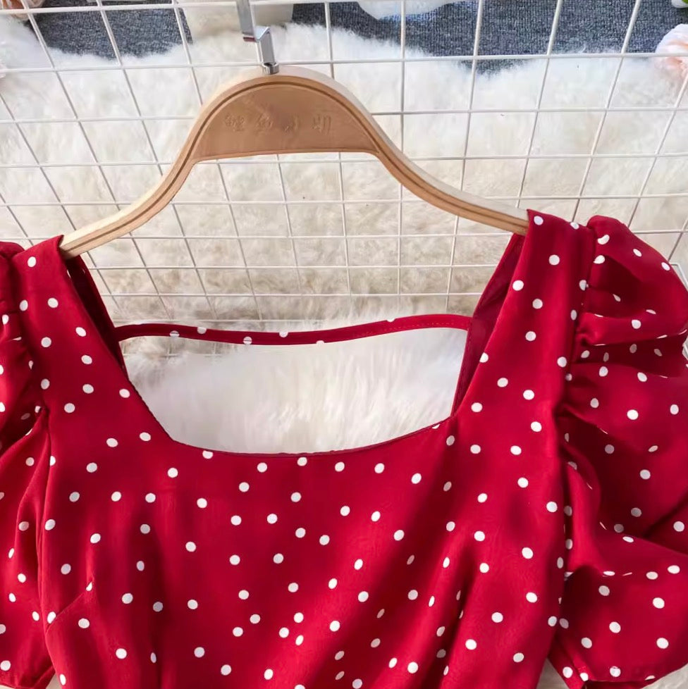 Sweetie Polka Dot Printed Dress