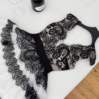 Black & White Polka Dot Lace Dress