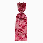 Vintage Floral Printed Split Cheongsam