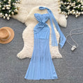 Fairy Knotted Bustier Dress with Ribbon