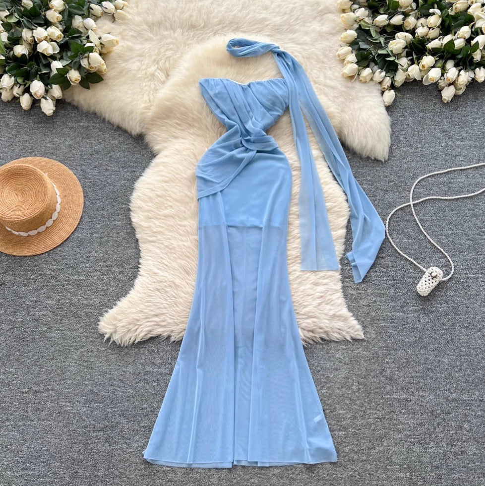 Fairy Knotted Bustier Dress with Ribbon