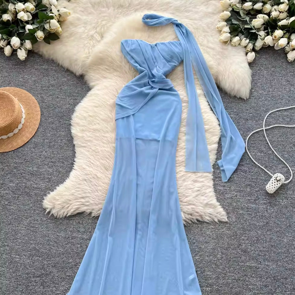 Fairy Knotted Bustier Dress with Ribbon