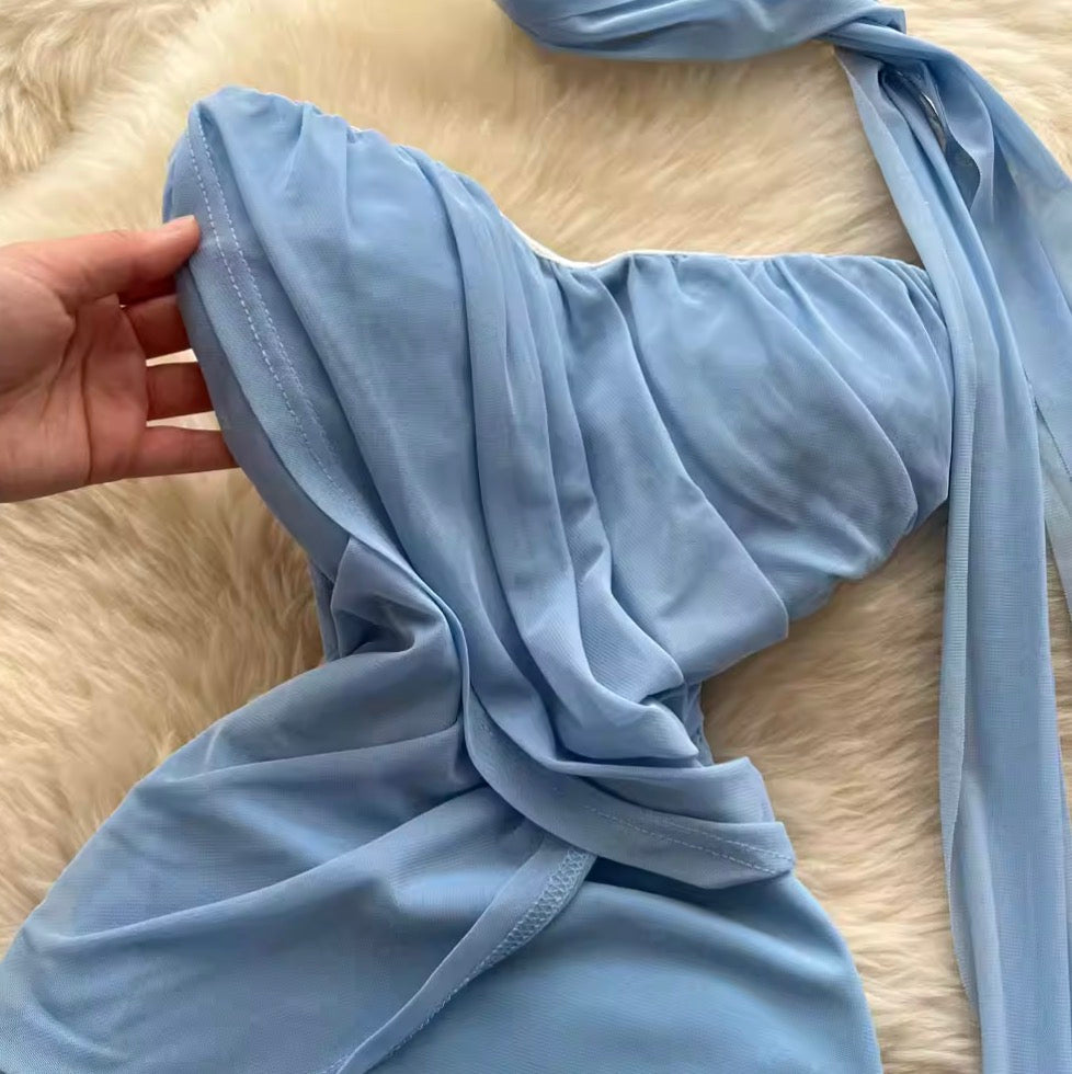 Fairy Knotted Bustier Dress with Ribbon