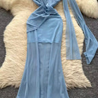 Fairy Knotted Bustier Dress with Ribbon