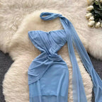 Fairy Knotted Bustier Dress with Ribbon