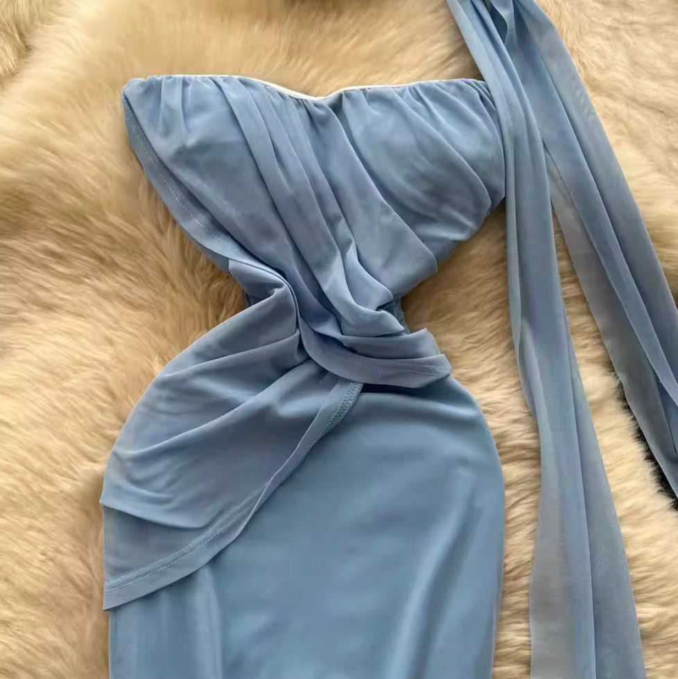 Fairy Knotted Bustier Dress with Ribbon