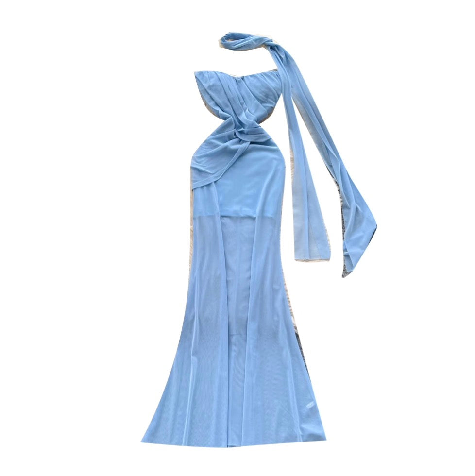 Fairy Knotted Bustier Dress with Ribbon