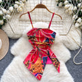 Niche Colorful Pattern Printed Vest
