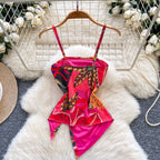 Niche Colorful Pattern Printed Vest