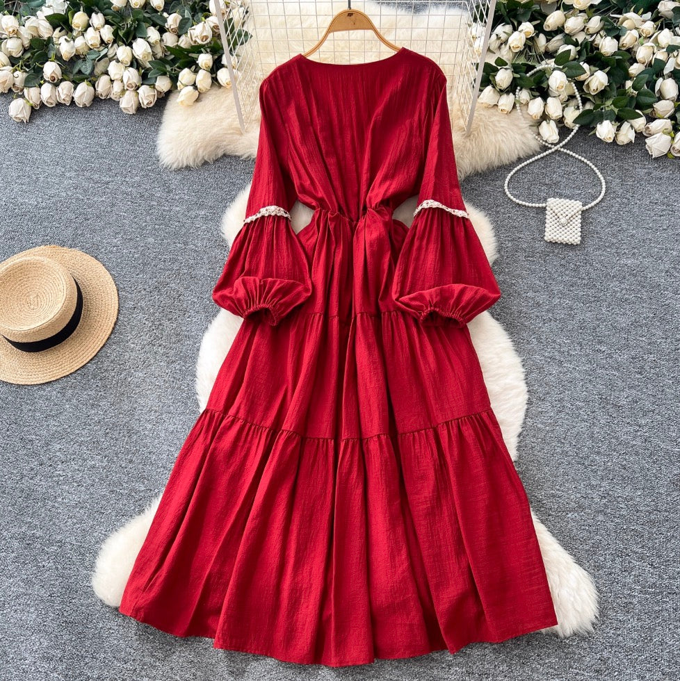 Bohemian Style Fringed Embroidery Dress