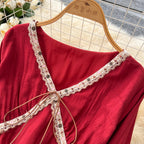 Bohemian Style Fringed Embroidery Dress