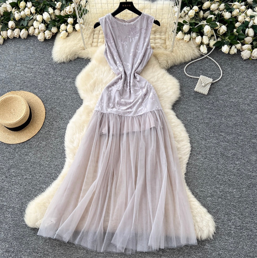 Fairy Flock Patchwork Sleeveless Dress