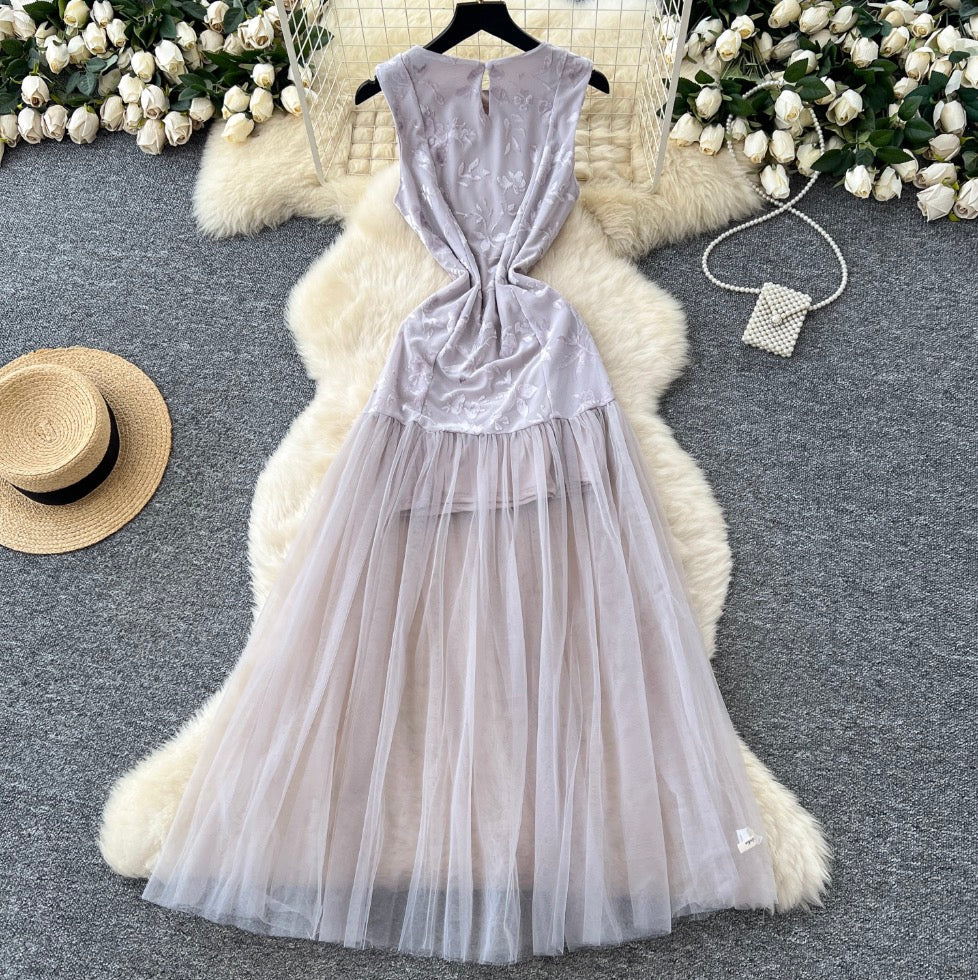 Fairy Flock Patchwork Sleeveless Dress