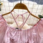 Sweetie Lace-up Chiffon Shirt
