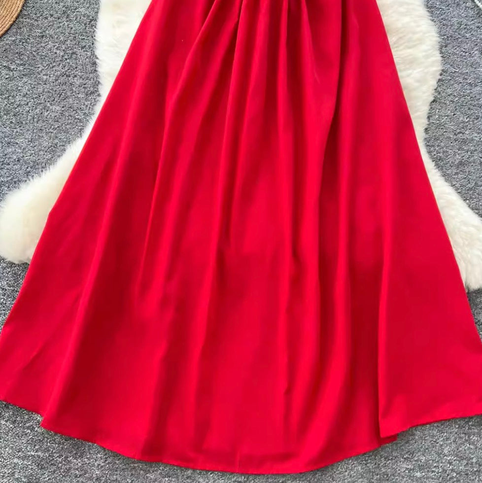 French Style Lace-up 3D Dress