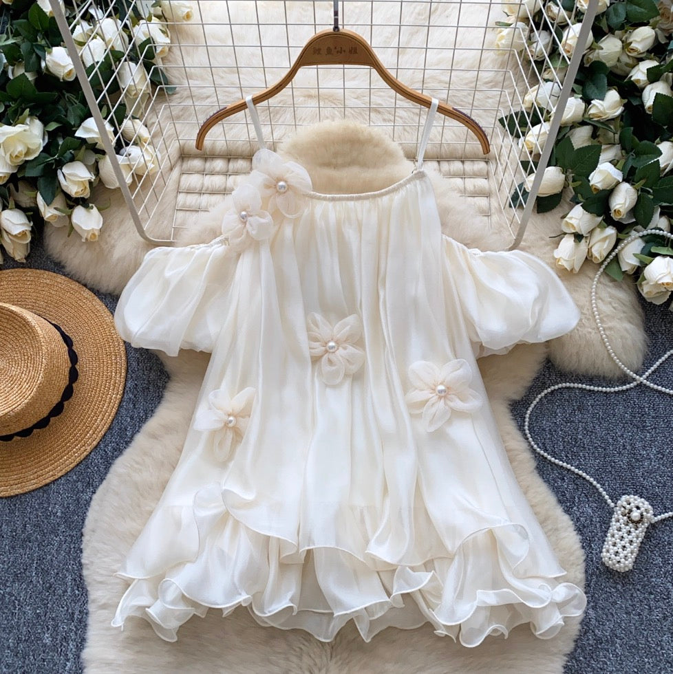 Sweetie Beaded 3d Flower Top
