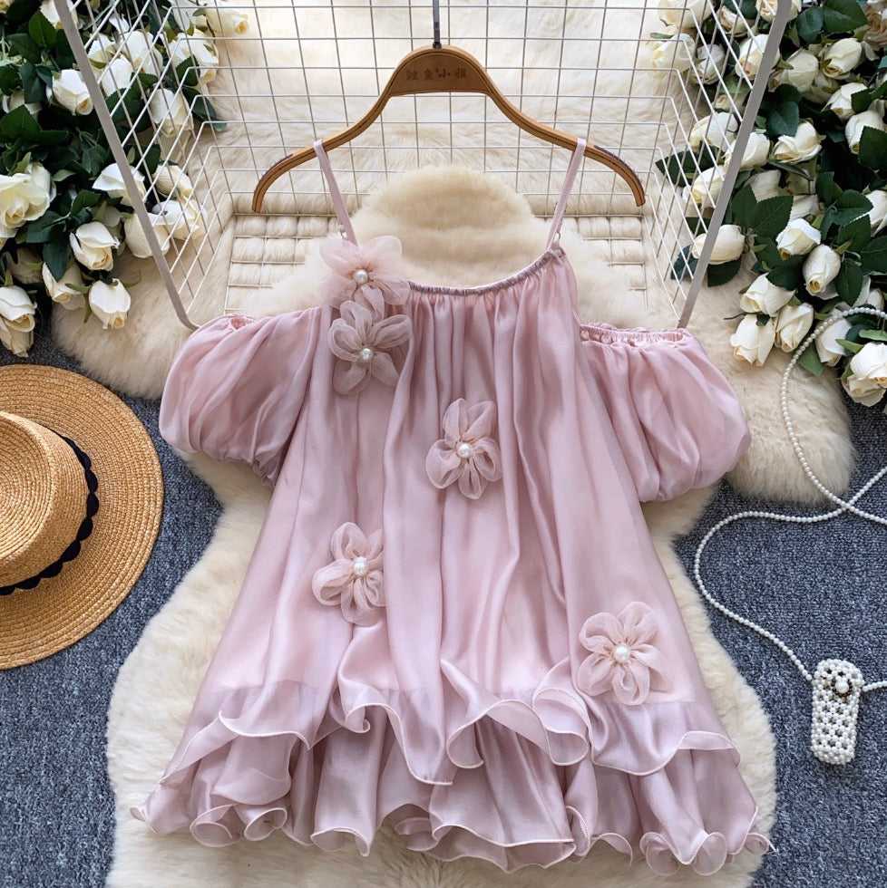 Sweetie Beaded 3d Flower Top