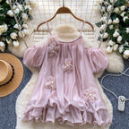 Sweetie Beaded 3d Flower Top