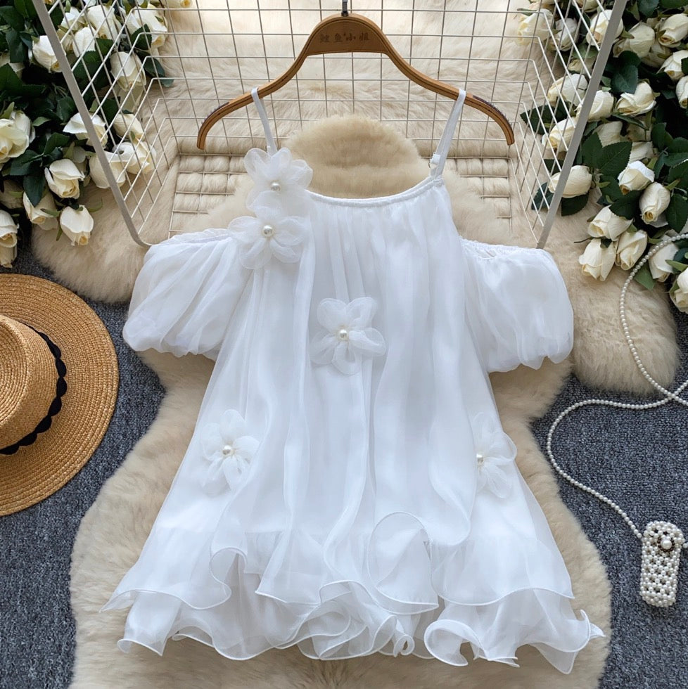 Sweetie Beaded 3d Flower Top