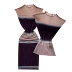 Color-blocking Striped Sleeveless Dress