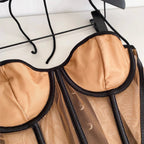 Color Blocking Patchwork Lace-up Camisole