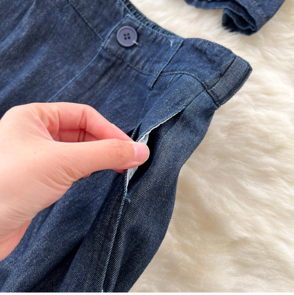 Vintage Denim Shirt & Skirt & Jeans 3Pcs