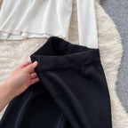 V-neck Cardigan & Trousers Knit 2Pcs