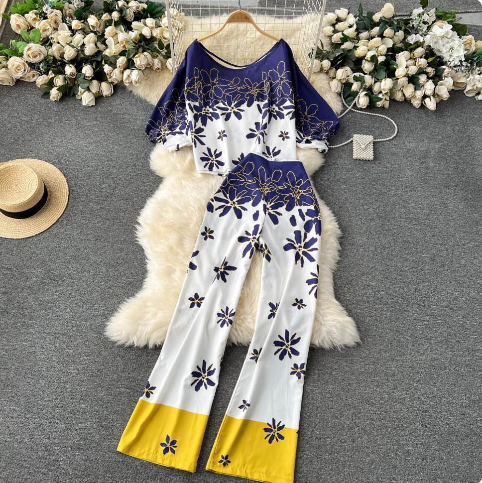 Printed Shirt & Trousers Casual 2Pcs