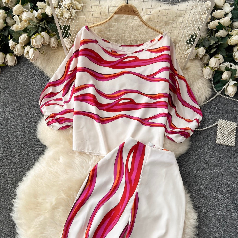 Printed Shirt & Trousers Casual 2Pcs