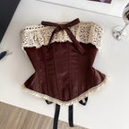 Vintage Crochet Lace Girdle Top