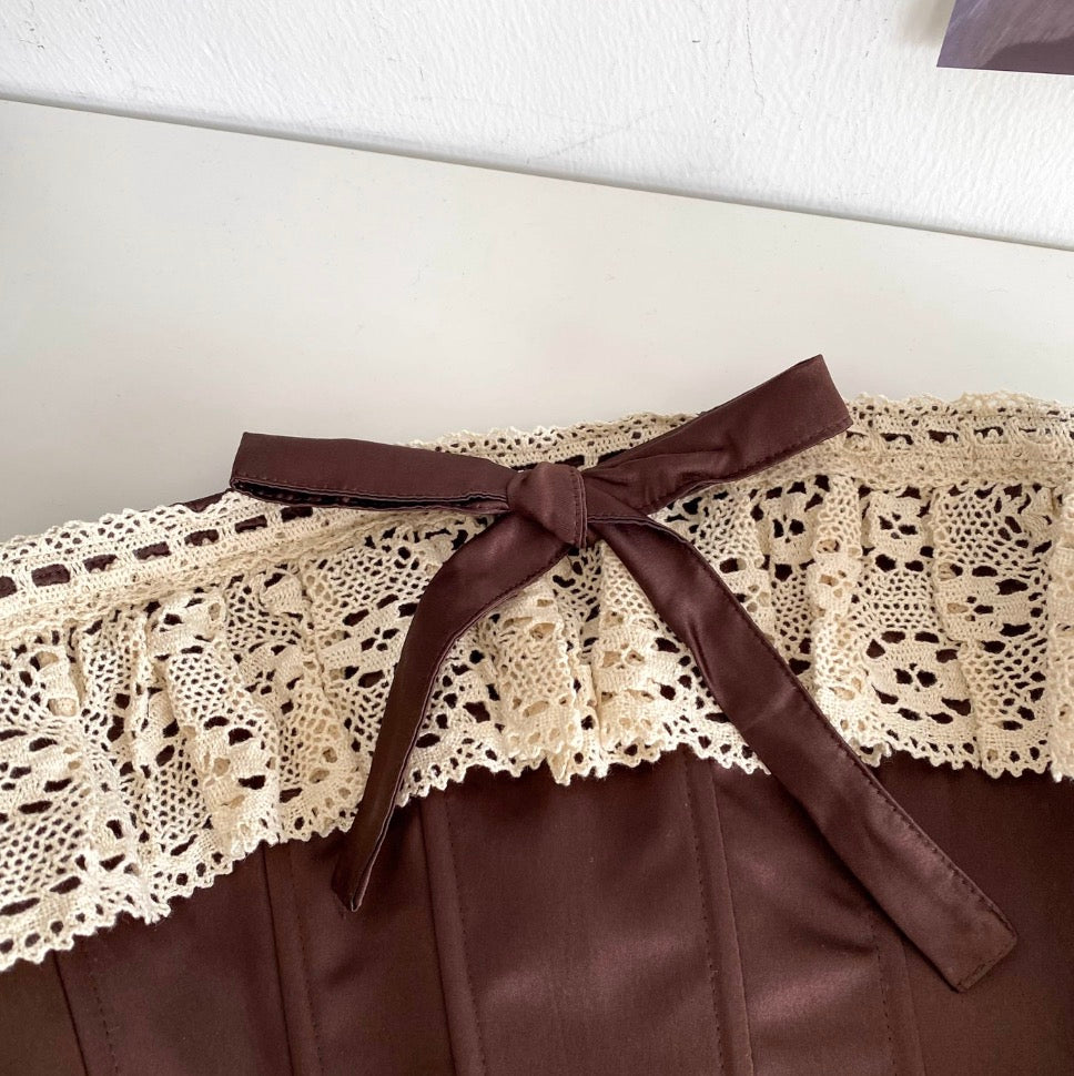 Vintage Crochet Lace Girdle Top