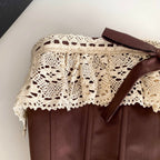 Vintage Crochet Lace Girdle Top