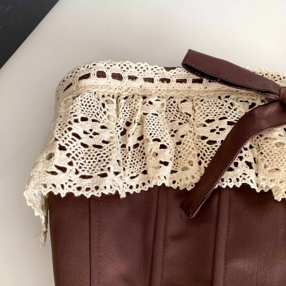 Vintage Crochet Lace Girdle Top