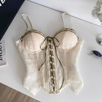 Chic Lace-up Fishbone Camisole