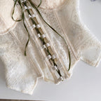 Chic Lace-up Fishbone Camisole