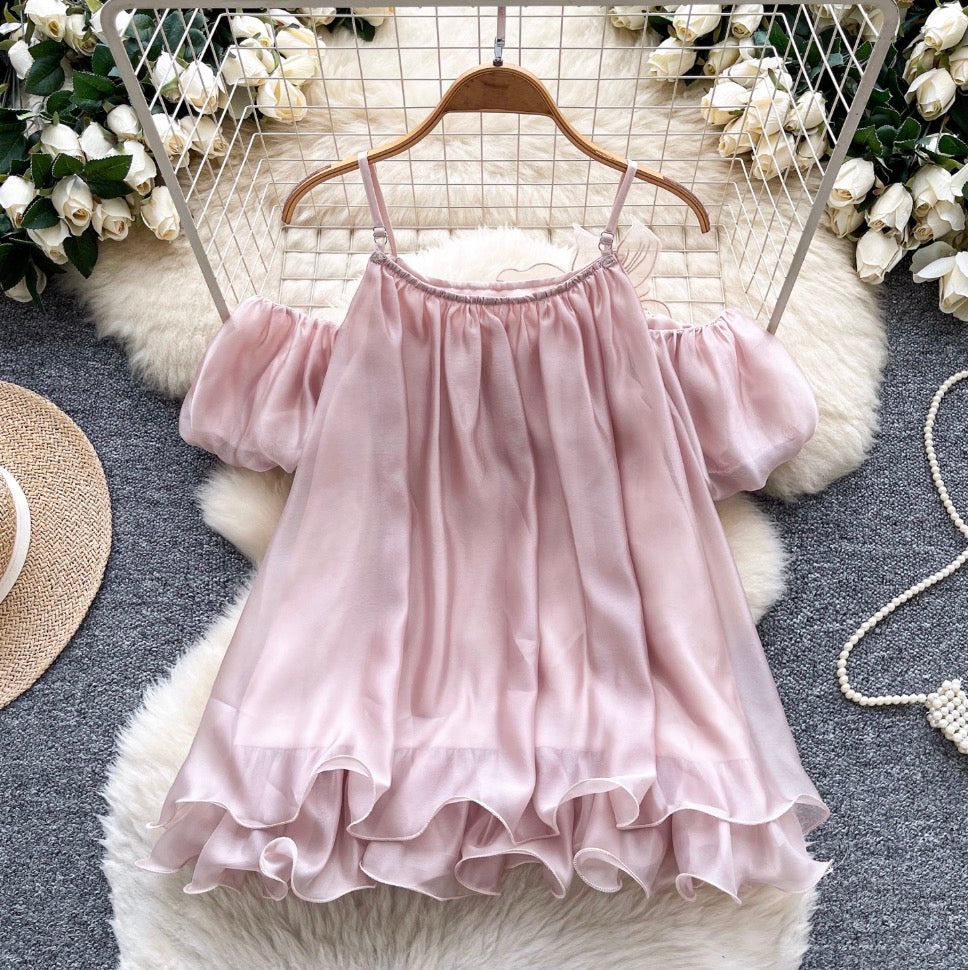 Sweetie Hollowed 3D Mesh Camisole