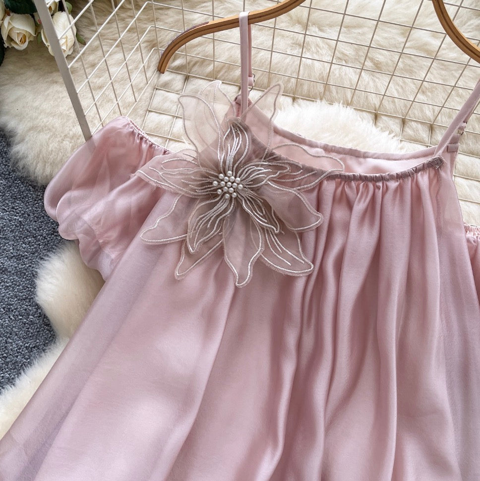 Sweetie Hollowed 3D Mesh Camisole