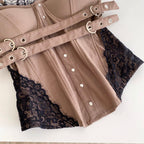 Vintage Lace-trim Buckled Camisole
