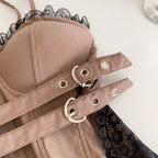 Vintage Lace-trim Buckled Camisole