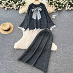 Sweetie Sweater & Half-body Skirt 2Pcs