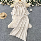 Sweetie Sweater & Half-body Skirt 2Pcs